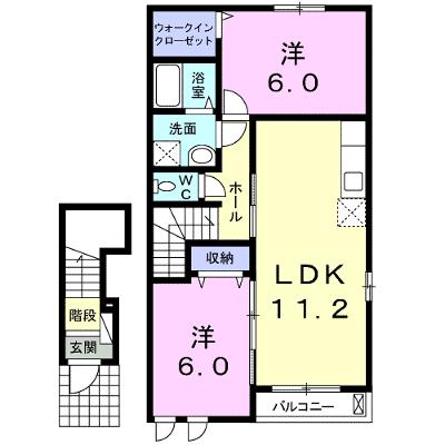 サン　ドリーム　Ａ 202【管理NO：1-017265601-02020】 ★家具家電は申し込み後に搬入しますの外観画像