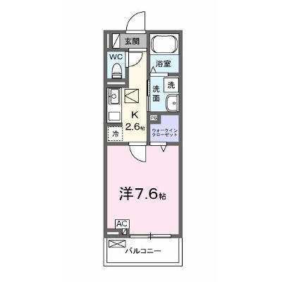 クラールⅡ 102【管理NO：1-027380601-01020】 ★家具家電は申し込み後に搬入します★の外観画像