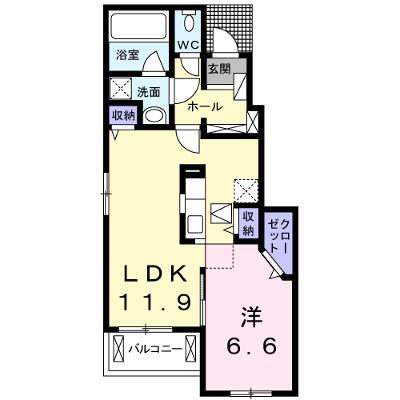ラ・カンパネラⅢ　Ｂ 103【管理NO：1-022005302-01030】 ★家具家電は申し込み後に搬入します★の外観画像