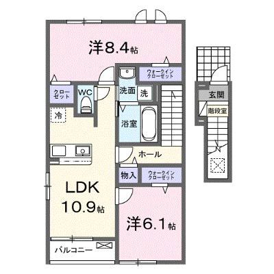 ラ・ポーズ　Ⅰ 203【管理NO：1-027807901-02030】の外観画像