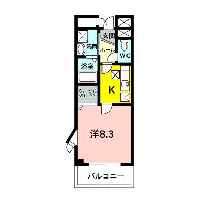 エスト・コリーヌ 103【管理NO：1-012755201-01030】 ★家具家電は申し込み後に搬入します★の外観画像