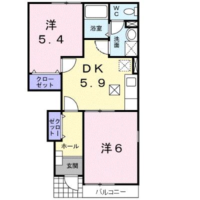 Ｌｏｇｅｍｅｎｔ　Ｓ　Ⅱ 102【管理NO：1-011272102-01020】 ★家具家電は申し込み後に搬入しますの外観画像