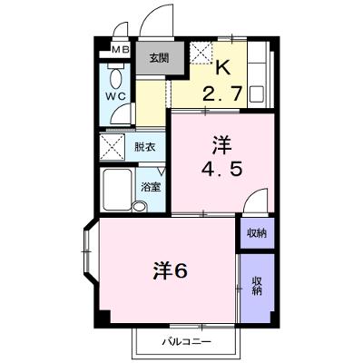エルディムＫ 202【管理NO：1-004254501-02020】 ★家具家電は申し込み後に搬入します★の外観画像