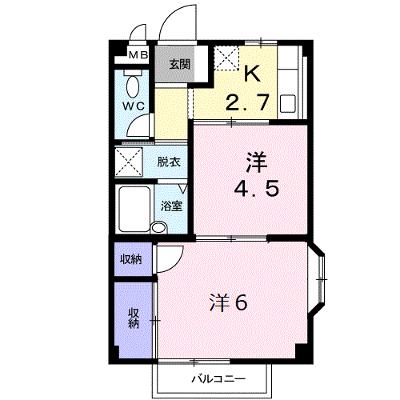 エルディムＫ 101【管理NO：1-004254501-01010】 ★家具家電は申し込み後に搬入します★の外観画像