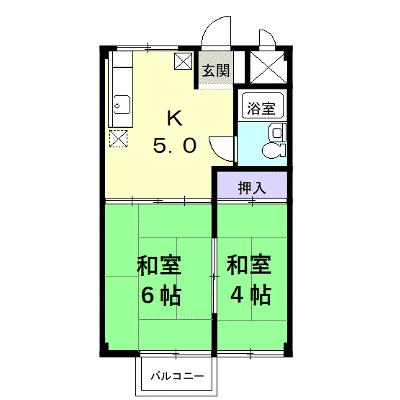 シティハイツ遠藤 202【管理NO：1-001487801-02020】 ★家具家電は申し込み後に搬入します★の外観画像