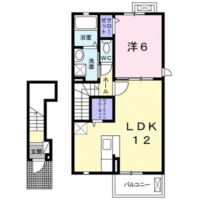 カーサ・デ・グラシア 204【管理NO：1-020037901-02040】 ★家具家電は申し込み後に搬入しますの外観画像