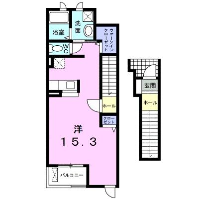 ハニーグレイス 203【管理NO：1-013498601-02030】 ★家具家電は申し込み後に搬入しますの外観画像