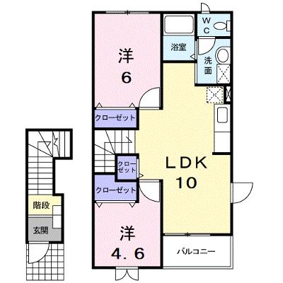 Ｐｌｅａｓａｎｔ・ＭⅡ 203【管理NO：1-011613401-02030】 ★家具家電は申し込み後に搬入しますの外観画像