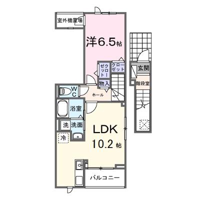 ルーチェフルサワＧＪ 201【管理NO：1-028655501-02010】 ★家具家電は申し込み後に搬入します★ ★2026年10月上旬入居可能★の外観画像