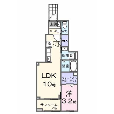 ルーチェフルサワＧＪ 105【管理NO：1-028655501-01050】 ★家具家電は申し込み後に搬入します★ ★2026年10月上旬入居可能★の外観画像
