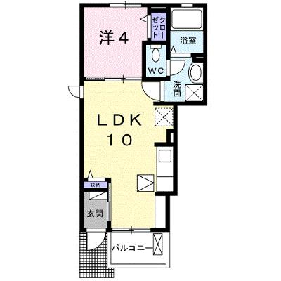 ソレアードⅡＡ 101【管理NO：1-025018001-01010】 ★家具家電は申し込み後に搬入します 2026年07月中旬入居可能の外観画像