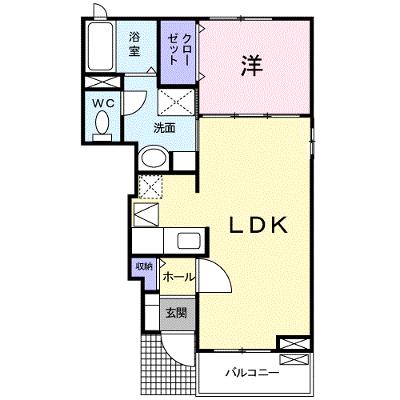 ソレアードＢ 103【管理NO：1-016962602-01030】 ★家具家電は申し込み後に搬入しますの外観画像