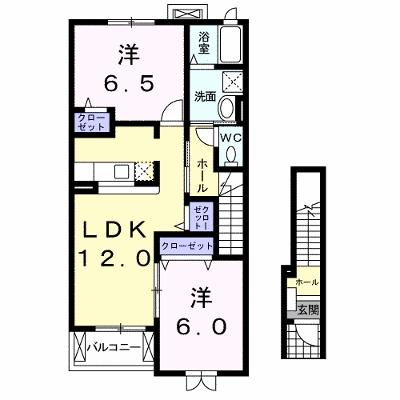 メゾン田園シャトーＢ館 203【管理NO：1-013218602-02030】 ★家具家電は申し込み後に搬入しますの外観画像