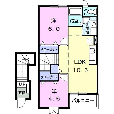 グランデュールⅠ 202【管理NO：1-011420701-02020】 ★家具家電は申し込み後に搬入しますの外観画像