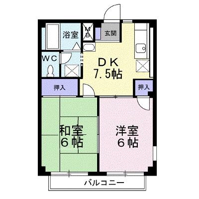 コーポさざんかⅠ 201【管理NO：1-004128201-02010】 ★家具家電は申し込み後に搬入しますの外観画像