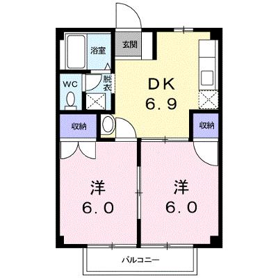 ニューシティ一森　Ⅱ 203【管理NO：1-003603901-02030】 ★家具家電は申し込み後に搬入します★の外観画像