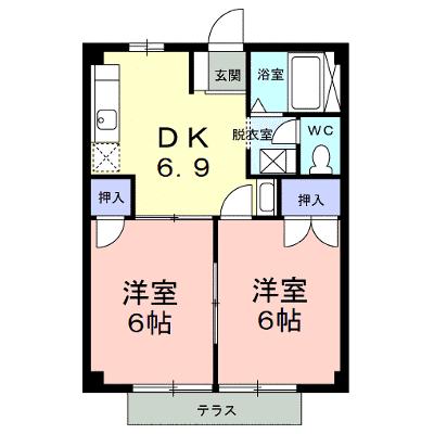 ニューシティ一森　Ⅰ 103【管理NO：1-003141801-01030】 ★家具家電は申し込み後に搬入します 2026年08月中旬入居可能の外観画像
