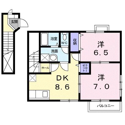 アライブＡ 201【管理NO：1-011817101-02010】 ★家具家電は申し込み後に搬入します★の外観画像