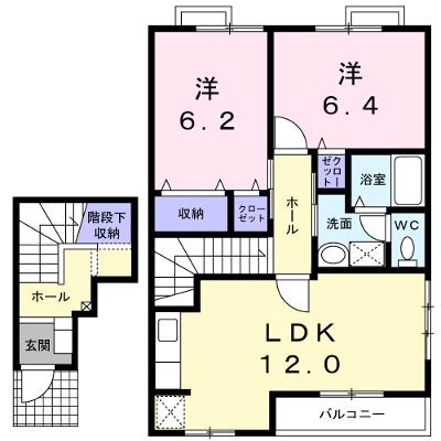パレシャルマンＢ 202【管理NO：1-010591102-02020】 ★家具家電は申し込み後に搬入します★の外観画像