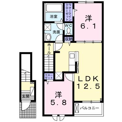 Ｓｕｎ・ａｉｒｙ大木戸Ａ 203【管理NO：1-026766801-02030】 ★家具家電は申し込み後に搬入します★の外観画像