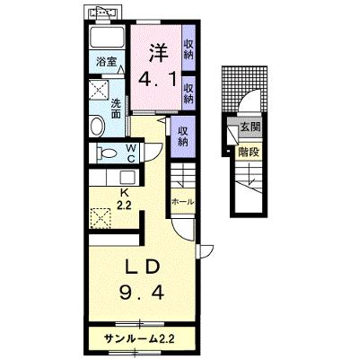 メイプル　ジェルメＡ 201【管理NO：1-025247501-02010】の外観画像