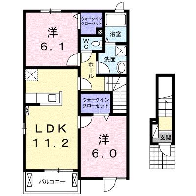 カフキーノ　ウェスト 201【管理NO：1-021854001-02010】 ★家具家電は申し込み後に搬入します★の外観画像