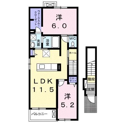 フラン・コリーヌⅥ 201【管理NO：1-021810902-02010】 2026年07月下旬入居可能の外観画像
