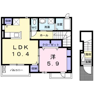 メゾン・ド・ＺＵＫＡ 202【管理NO：1-021581701-02020】 ★家具家電は申し込み後に搬入します★の外観画像
