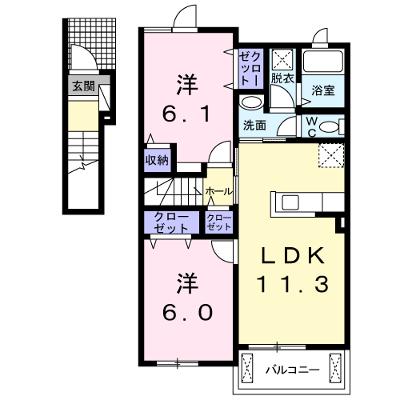 ラーク　フィールドⅠ 202【管理NO：1-021049101-02020】 ★家具家電は申し込み後に搬入します★の外観画像