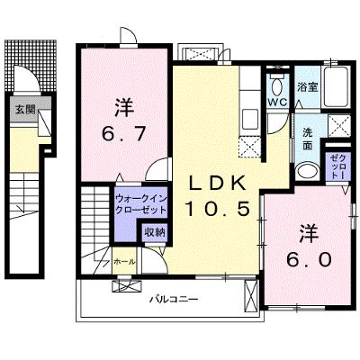 アルカンシエルすいせん 201【管理NO：1-018998304-02010】 ★家具家電は申し込み後に搬入しますの外観画像