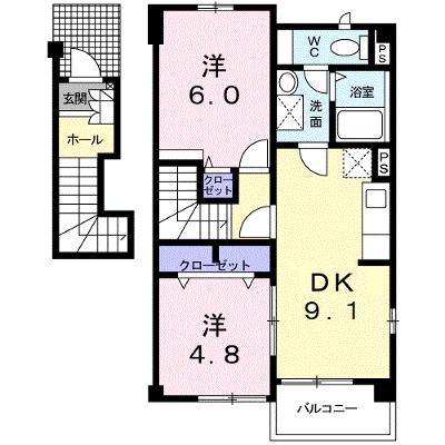 メゾン・ド・京成 201【管理NO：1-013687001-02010】 ★家具家電は申し込み後に搬入します★の外観画像