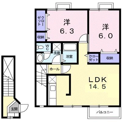 ウエスト　ヴィル　ヌーヴⅠ 202【管理NO：1-013648501-02020】の外観画像