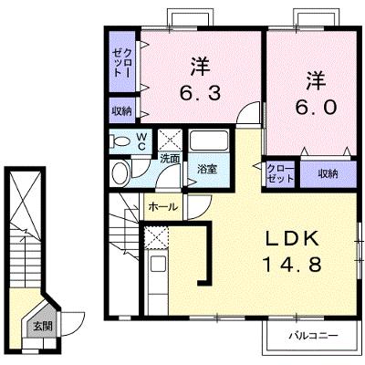 ガーデン・オブ・プリムローズＢ 203【管理NO：1-013214702-02030】 ★家具家電は申し込み後に搬入します★の外観画像