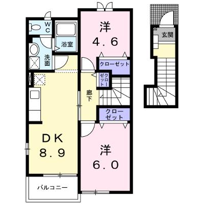 ヴィラ　サンライズ 203【管理NO：1-012442601-02030】 ★家具家電は申し込み後に搬入します★の外観画像