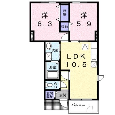 メゾン・ド・ソリアードＡ 102【管理NO：1-010352201-01020】 ★家具家電は申し込み後に搬入します★の外観画像