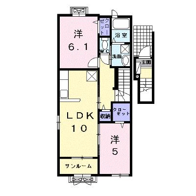 シュガー　ムーン 203【管理NO：1-023906901-02030】 2026年07月中旬入居可能の外観画像