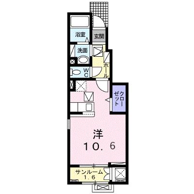 ソルナシエンテ　ウエスト 103【管理NO：1-028064802-01030】 ★家具家電は申し込み後に搬入しますの外観画像