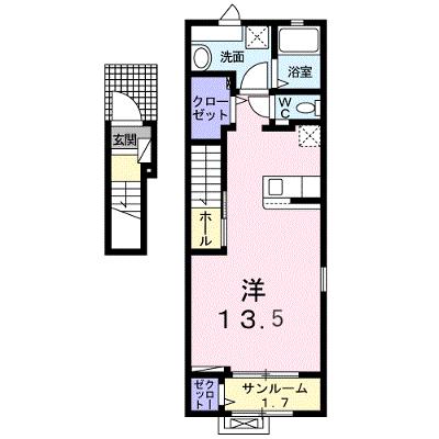ソルナシエンテ　イースト 201【管理NO：1-028064801-02010】 ★家具家電は申し込み後に搬入しますの外観画像