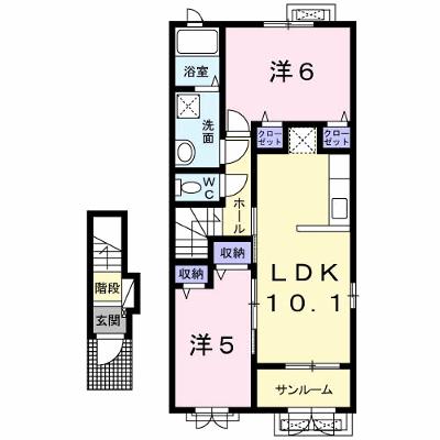 チェリーハウスⅠ 204【管理NO：1-022289501-02040】 ★家具家電は申し込み後に搬入します★の外観画像