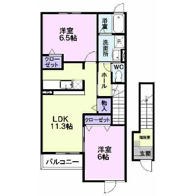 ボニ－トＡ 203【管理NO：1-014154101-02030】 ★家具家電は申し込み後に搬入します★の外観画像