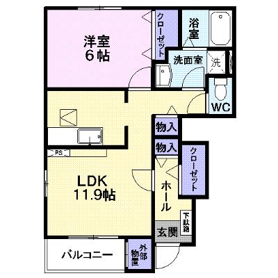 メゾン・さくら　Ｂ 101【管理NO：1-014080602-01010】 ★家具家電は申し込み後に搬入します★の外観画像