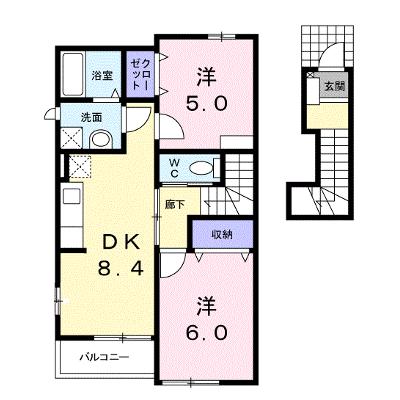 アンソレイエ 204【管理NO：1-012596401-02040】 ★家具家電は申し込み後に搬入します★ ★2026年11月中旬入居可能★の外観画像