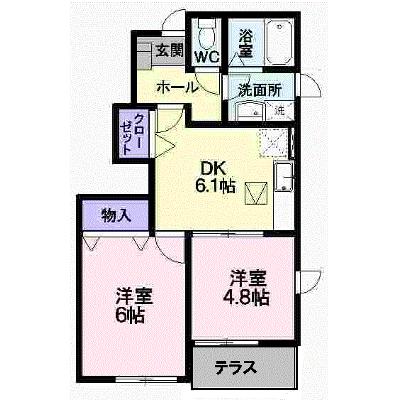 チェリーミルＡ 111【管理NO：1-012497101-01010】 ★家具家電は申し込み後に搬入します★の外観画像