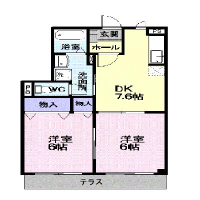 キャンディータフトＳ 101【管理NO：1-009497601-01010】 ★家具家電は申し込み後に搬入します★の外観画像