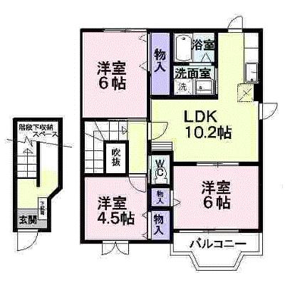 ハピネスヴィレッヂＡ 203【管理NO：1-007918601-02030】 ★家具家電は申し込み後に搬入します★の外観画像
