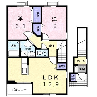 フレンシア長井Ｂ 202【管理NO：1-011263001-02020】の外観画像