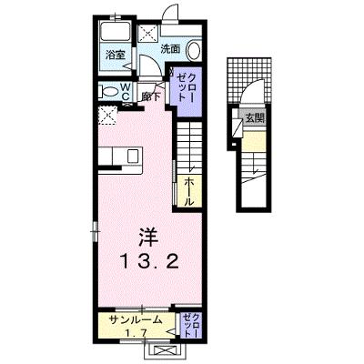 アルカンシェル 203【管理NO：1-026931101-02030】 ★家具家電は申し込み後に搬入します★の外観画像