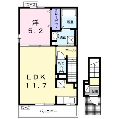 ペイサージュⅤ 201【管理NO：1-022022801-02010】 ★家具家電は申し込み後に搬入しますの外観画像