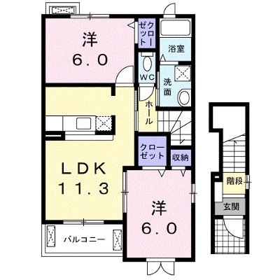 グランソレイユＫＯ　Ⅴ 203【管理NO：1-015954601-02030】 ★家具家電は申し込み後に搬入しますの外観画像