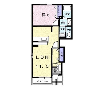 メロディハウス　メゾピアノ 101【管理NO：1-013549702-01010】 ★家具家電は申し込み後に搬入しますの外観画像
